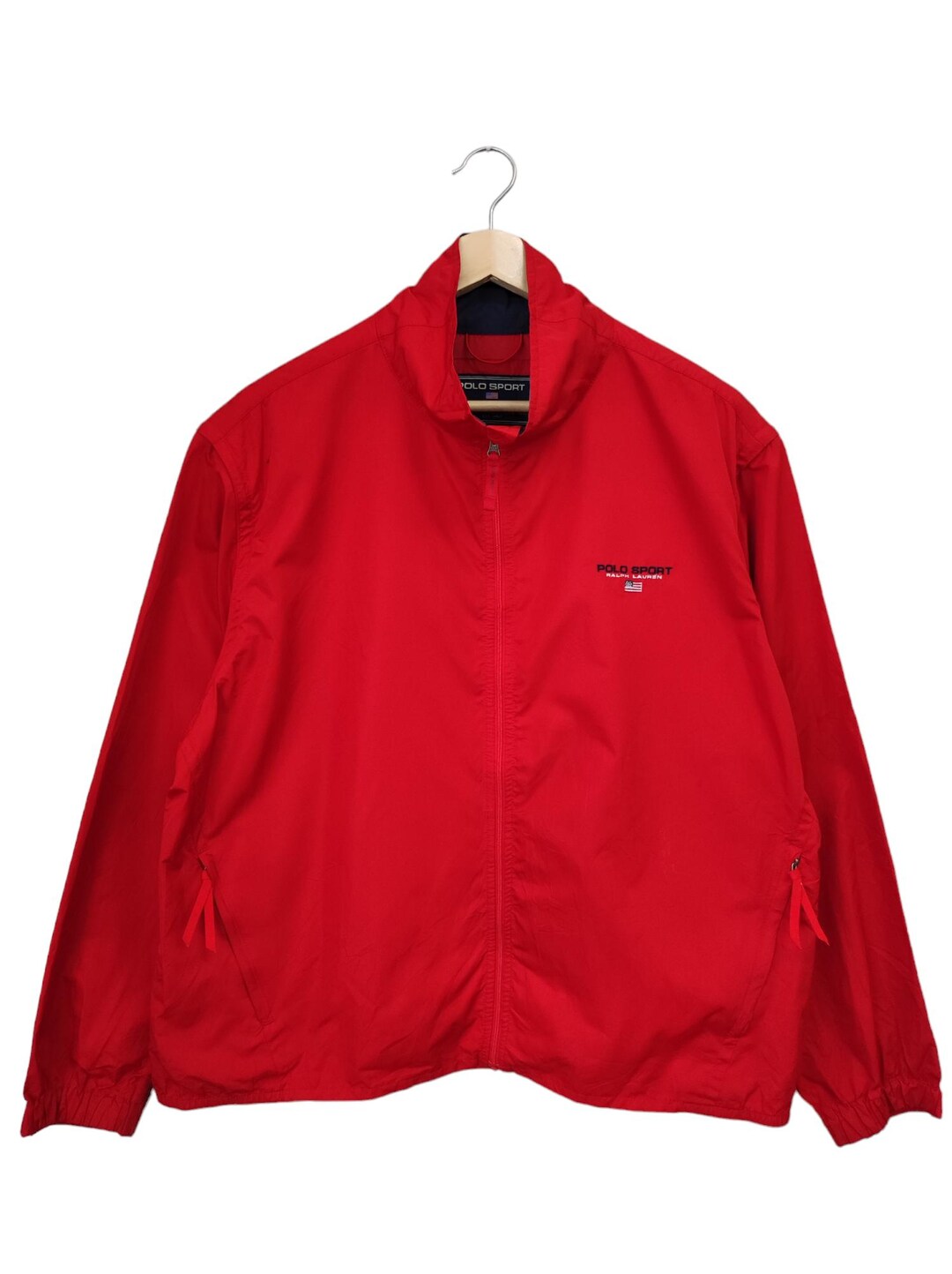 Polo Ralph Lauren Tennis Stadium Packable Zip USA 67 Block
