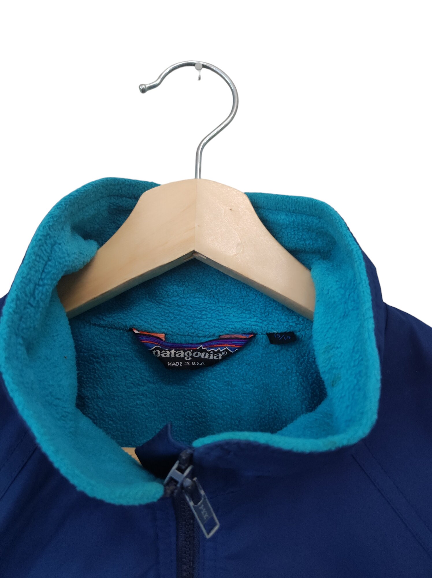 Vintage 80s Patagonia Bomber Jacket Patagonia USA Blue Made in USA 