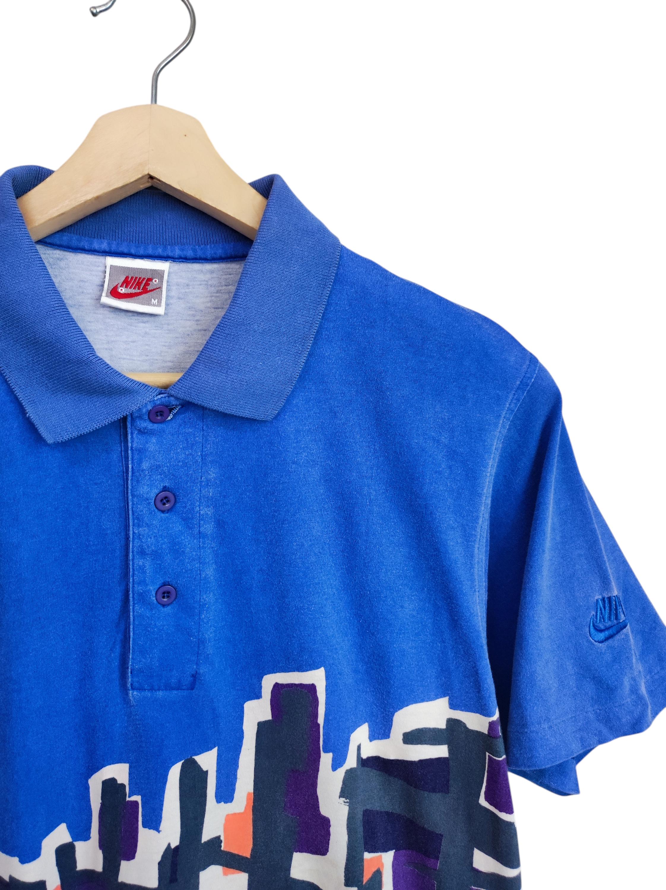 Vintage 90s Nike Challenge Court Tennis Andre Agassi Polo Shirts 