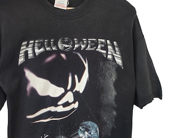 Vintage 90s Helloween the Dark Ride Concert Tour T Shirt Helloween