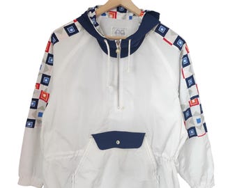 Vintage Courreges Paris Vintage courreges sports futur home courreges  sport light jacket windbreakerItalian Designer Paris Large made Italy