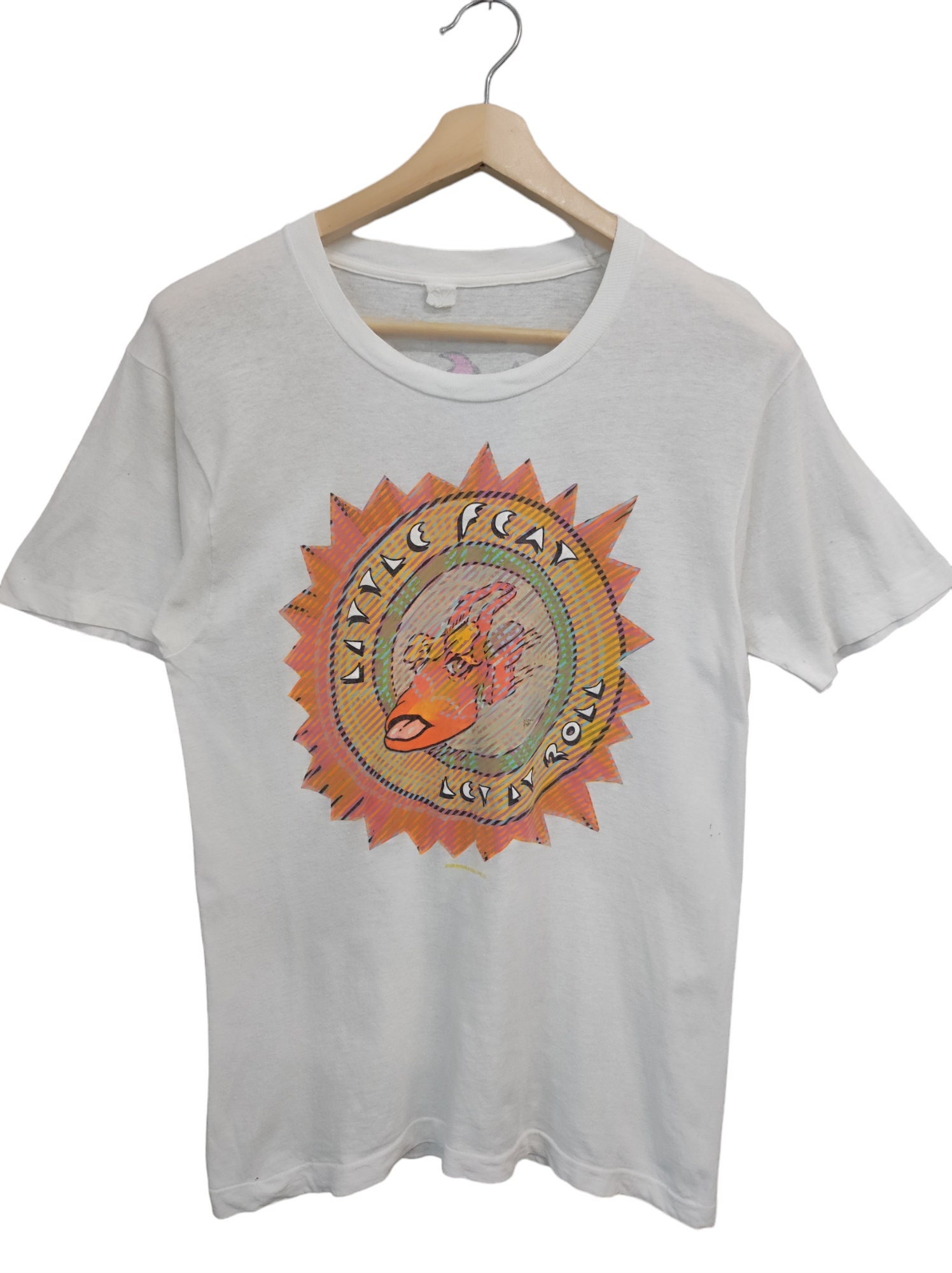 Little Feat 78 WORLD TOUR Tシャツ 1988 Little Feat Let It Roll on Tour Double Sided Black T