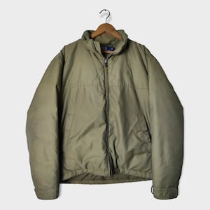 Vintage  90s Polo RL  Polo Ralph Lauren Pony Bomber Puffer Down Jacket Polo USA Polo Winter Jacket Green army Jacket size Large