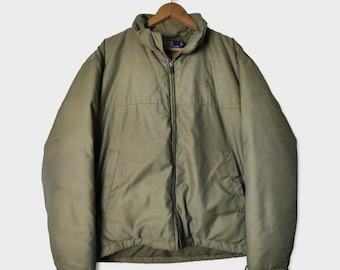 Giacca invernale vintage anni '90 Polo RL Polo Ralph Lauren Pony Bomber Piumino Polo USA Polo Giacca militare verde taglia Large