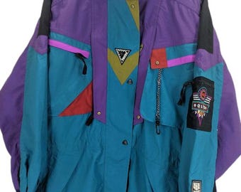 Vintage 90s Helly Hansen Equipe Jacket / Snowboard Ski Jacket