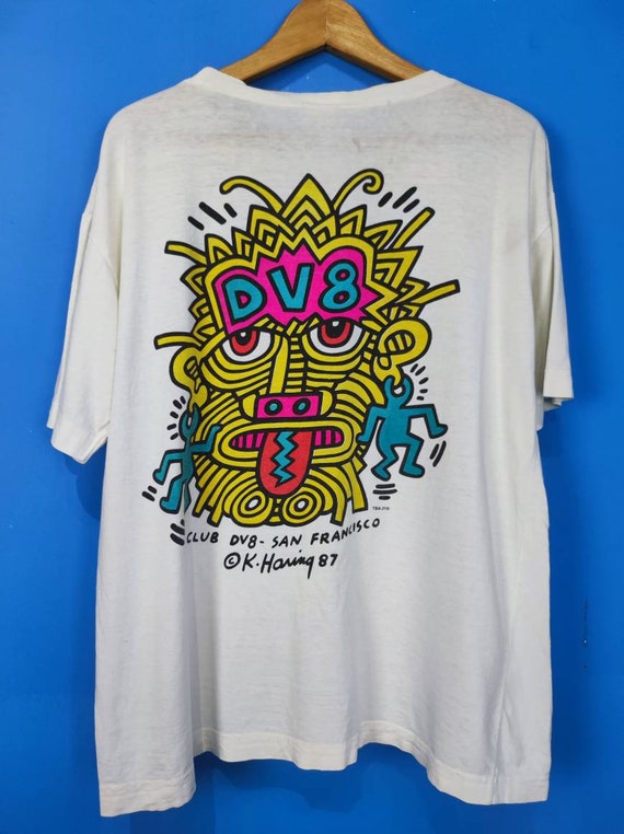 Vintage Keith Haring DV8 club san francisco keith haring 87 USA haring pop  art vintage keith haring Large