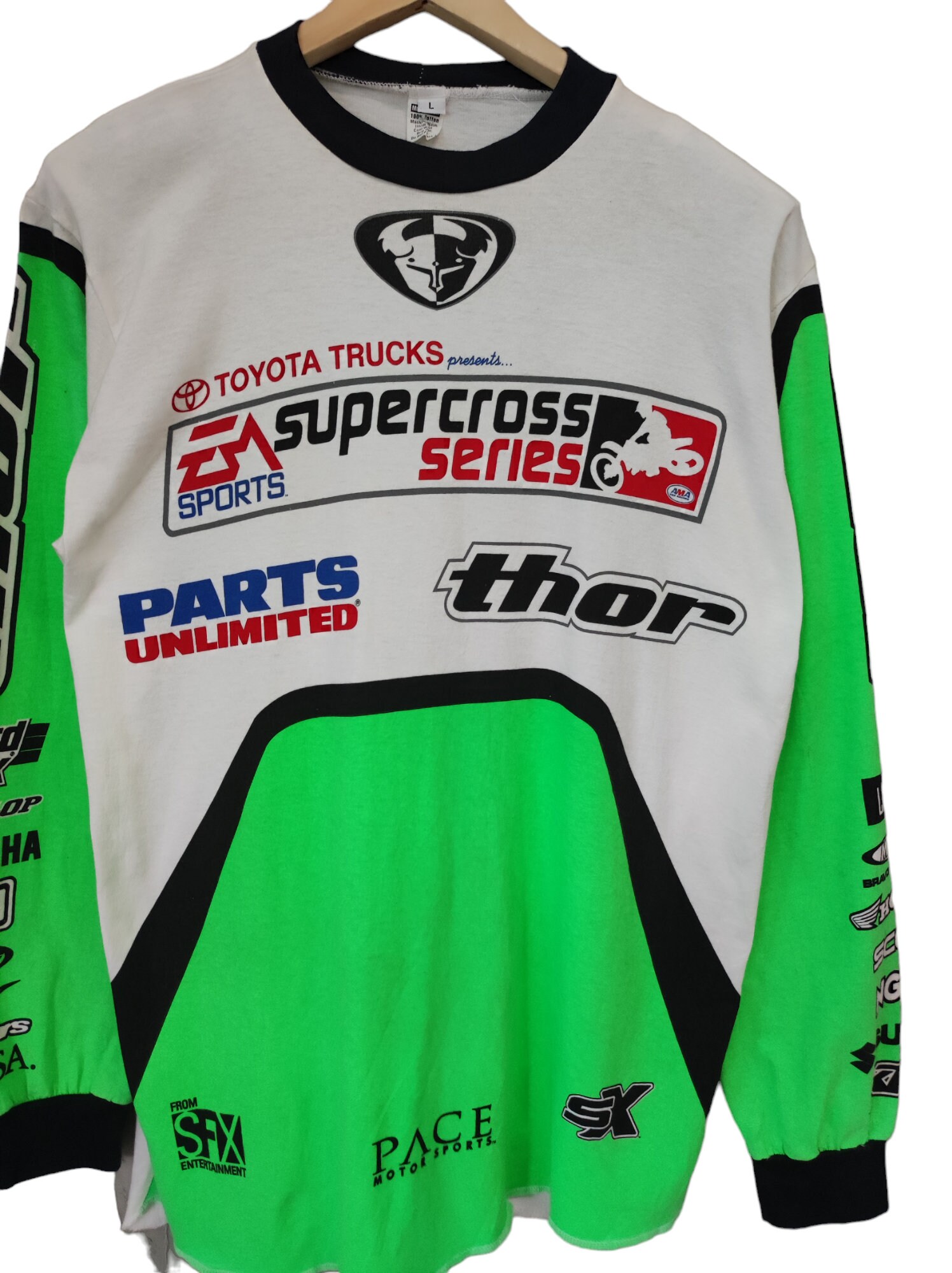 トップス 2010s NO.ID Back Cross L/S Tee トップス 2010s NO.ID Back Cross L/S Tee Cross-Over Collar