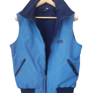 Vintage 80s Patagonia Inner Fleece Vest Jacket Patagonia USA Blue Patagonia Outdoor Gear Made in USA Patagonia Vintage Medium