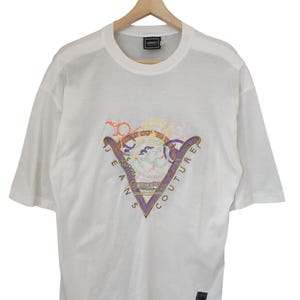 Vintage Versace Jeans Couture Versus Versace Medusa Shirt Versace Jeans Italy Large Shirt Luxury Novelty High Fashion Versace Spell Out sz M