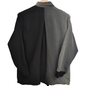 ISSEY MIYAKE Diagonal Bias Pleated Gradient Variation tops IM41JK112 Black White 2