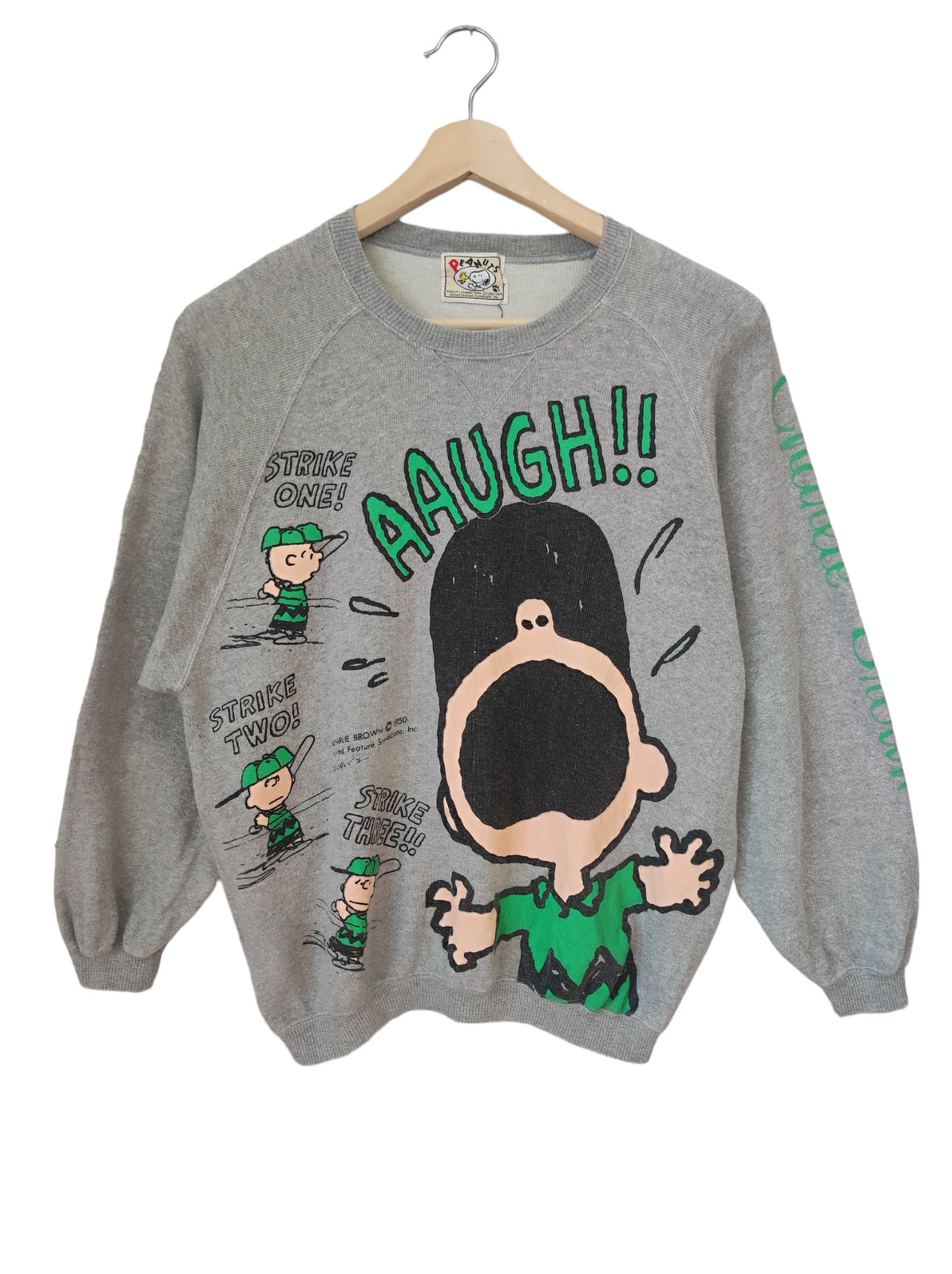 90s PEANUTS Charlie Brown AAUGHH! Strike One, Two and Three