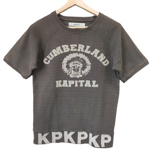 Vintage Kapital Apache Kapital Cumberland Kapital Short Sleeve Kapital Made in Japan Kapital Denime wear outfit thermal  t shirts sz L