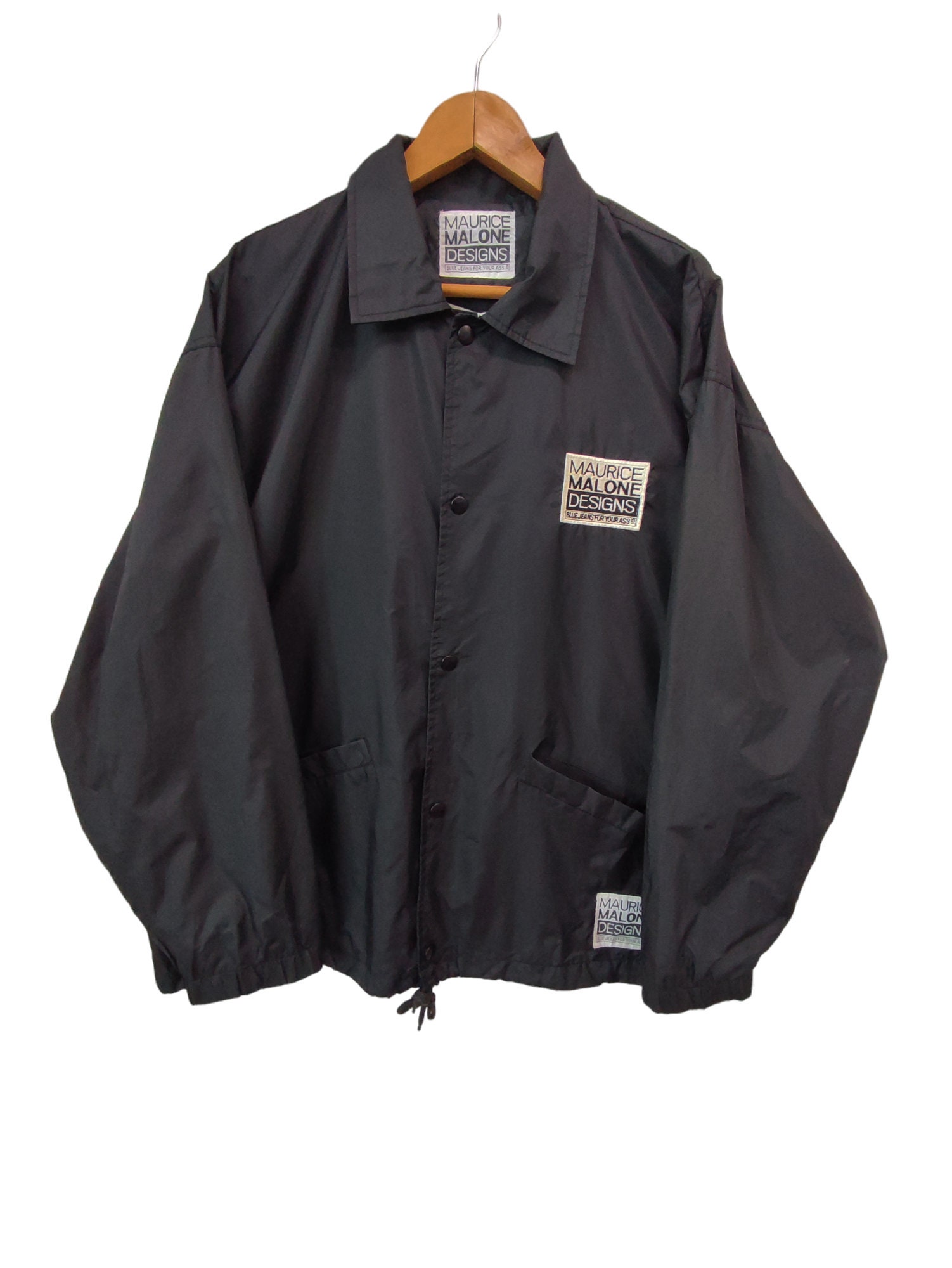 ビッグ割引 Vintage 90S Designer Maurice Malone Design Blue Jeans for ジャケット・アウター