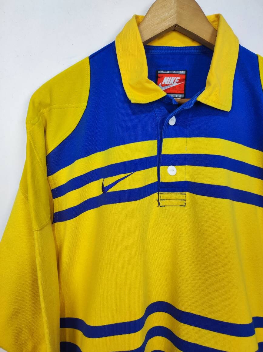 ❑NIKE (ナイキ) ヴィンテージラグビーシャツ 90s vintage Vintage Nike Rugby 90s Nike Rugby Long Sleeves Nike Street Wear