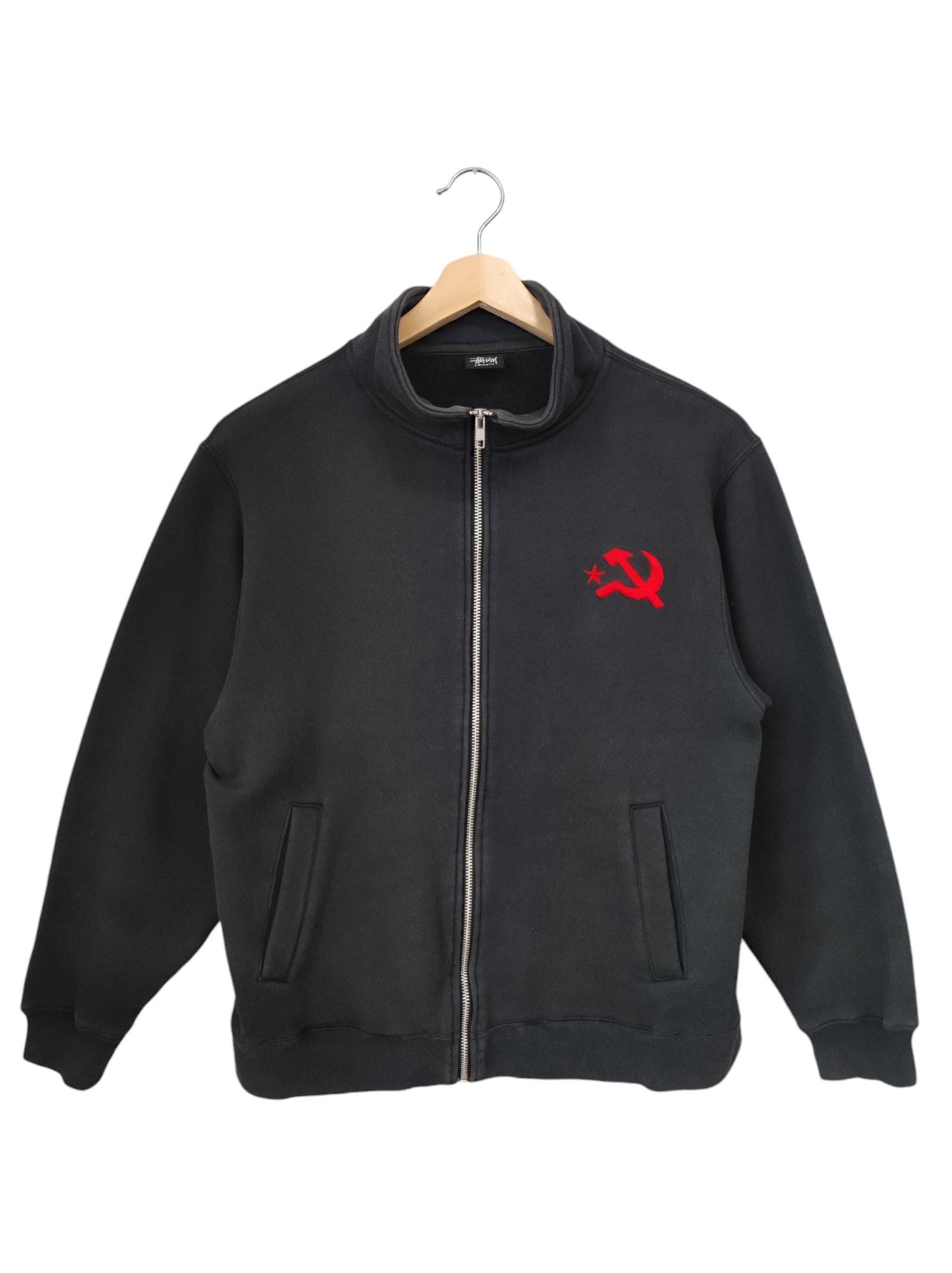 ジャケット・アウター old stussy 90s zip up leather jacket y2k s-l400.jpg