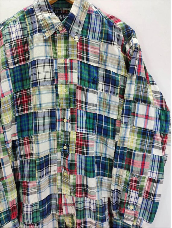 Vintage 90s Polo Ralph Lauren Button Down Patch Work Shirt Denime Ralph Lauren Button Down USA Large Size - Etsy Vintage 90s Polo Ralph Lauren Button Down Patch Work Shirt Denime Ralph Lauren Button Down USA Large Size - Etsy