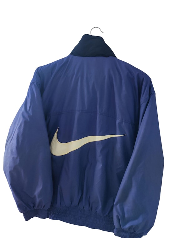 Vintage 90er Jahre Nike Swoosh Bomber 90er Jahre blau Retro Wear