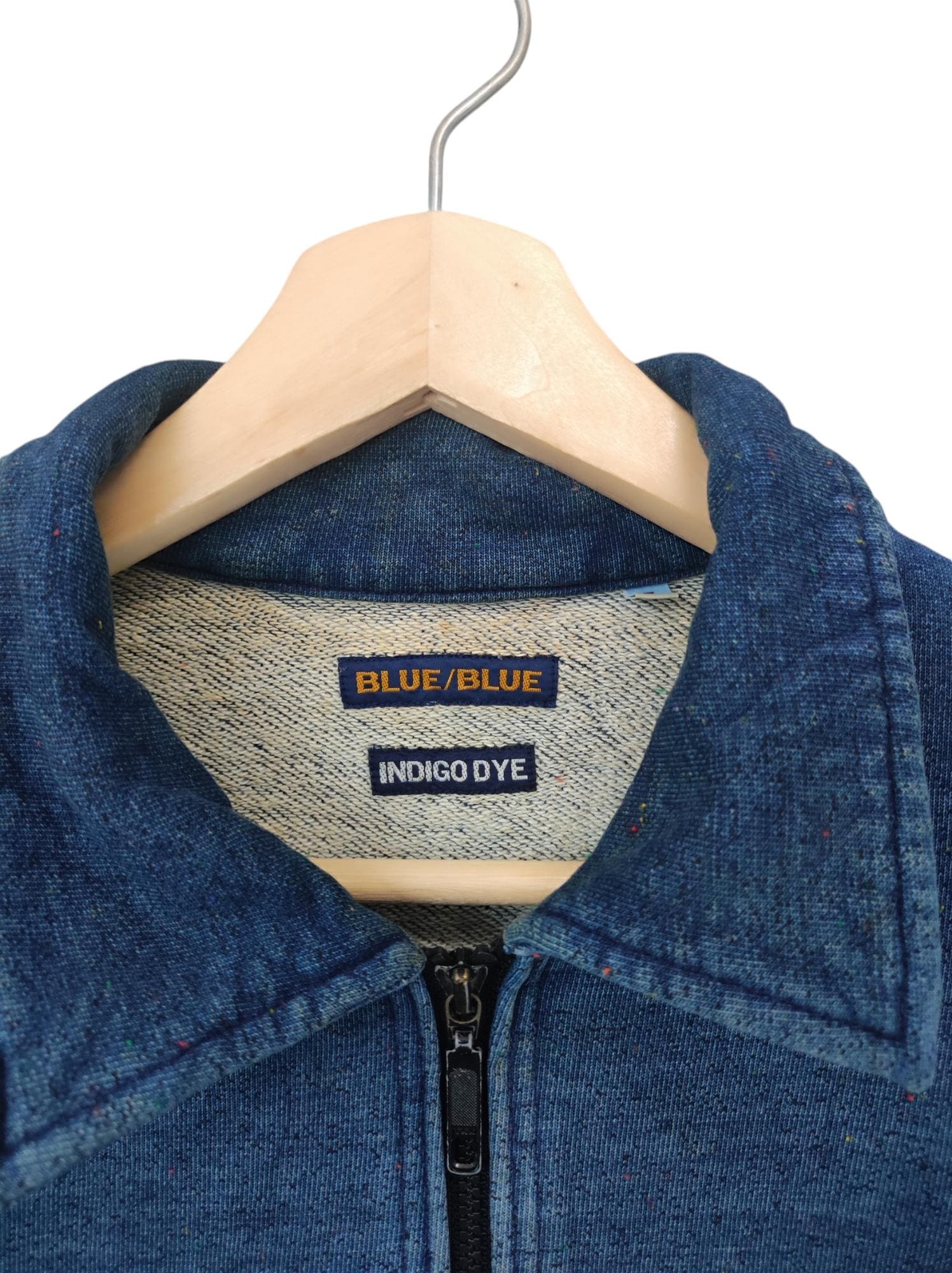 Vintage NAVY Blue Blue Indigo Denim Japanese Fabric Art Indigo
