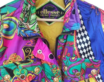 【Vintage】90s Phenix Ellese Snow Set-up vintage 80s 90s phenix Neon Pink Down ski jacket hi tech ski