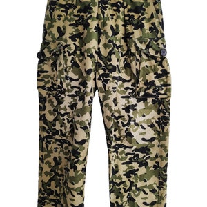 Vintage Rare! A Bathing Ape BAPE 1st Green Camouflage Cargo Pants Bape Mad Face Waist 32
