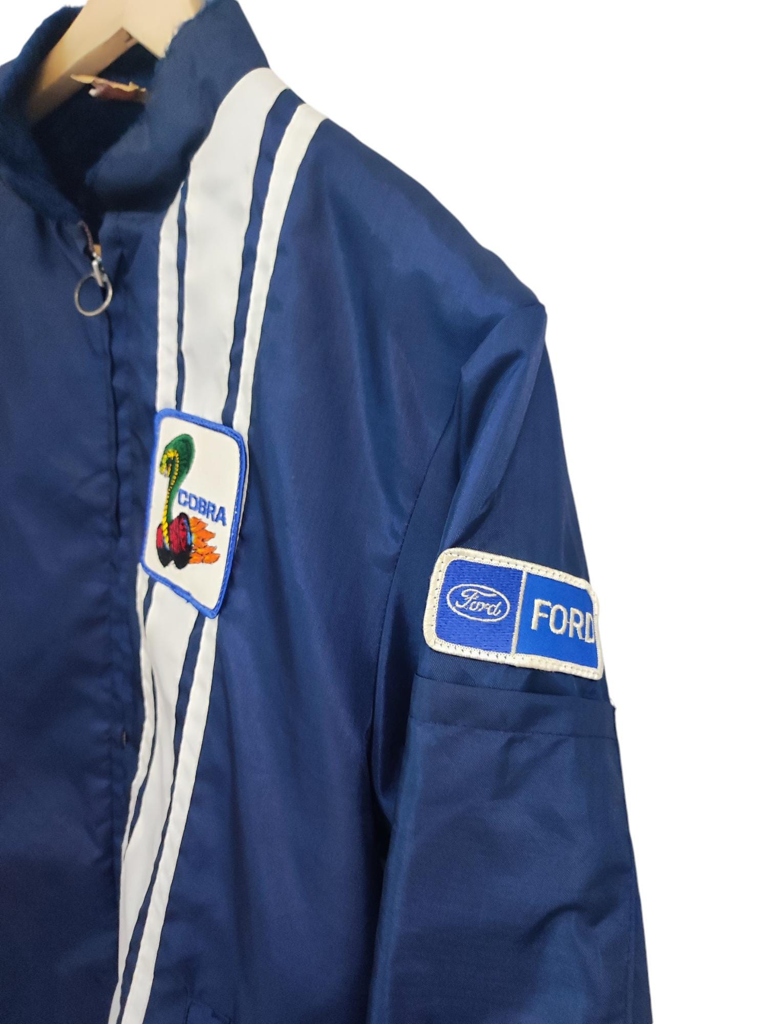 Ford 90s RACING JACKET レーシングジャケット Chase Authentics × Made In Usa × Vintage vintage 90s blue