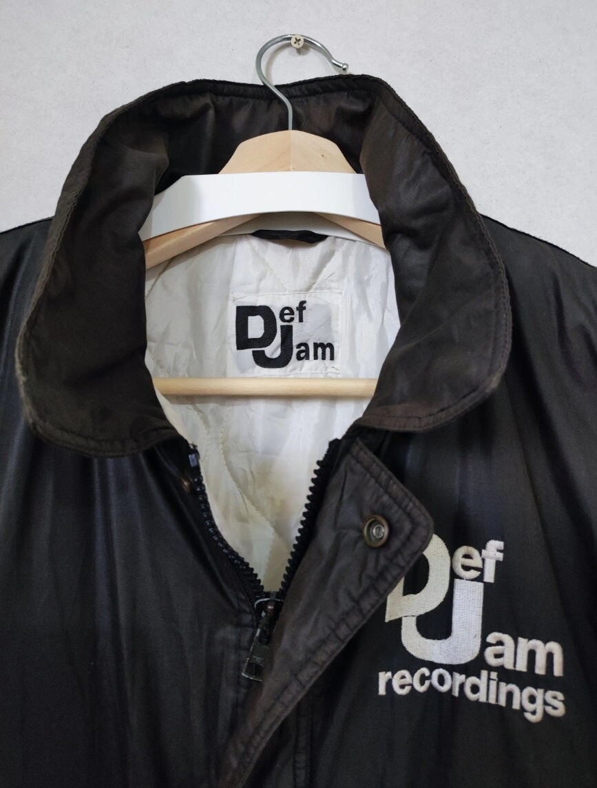80s Vintage Def Jam Recording Spell Out Embroidered Logo Vtg 90s