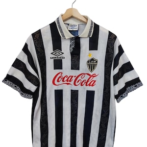 Vintage 1994-96 Atletico Mineiro Home Shirt #10 Umbro HOME Kit Soccer Jersey Football Shirt Coca cola Brazilian League Home mineiro soccer