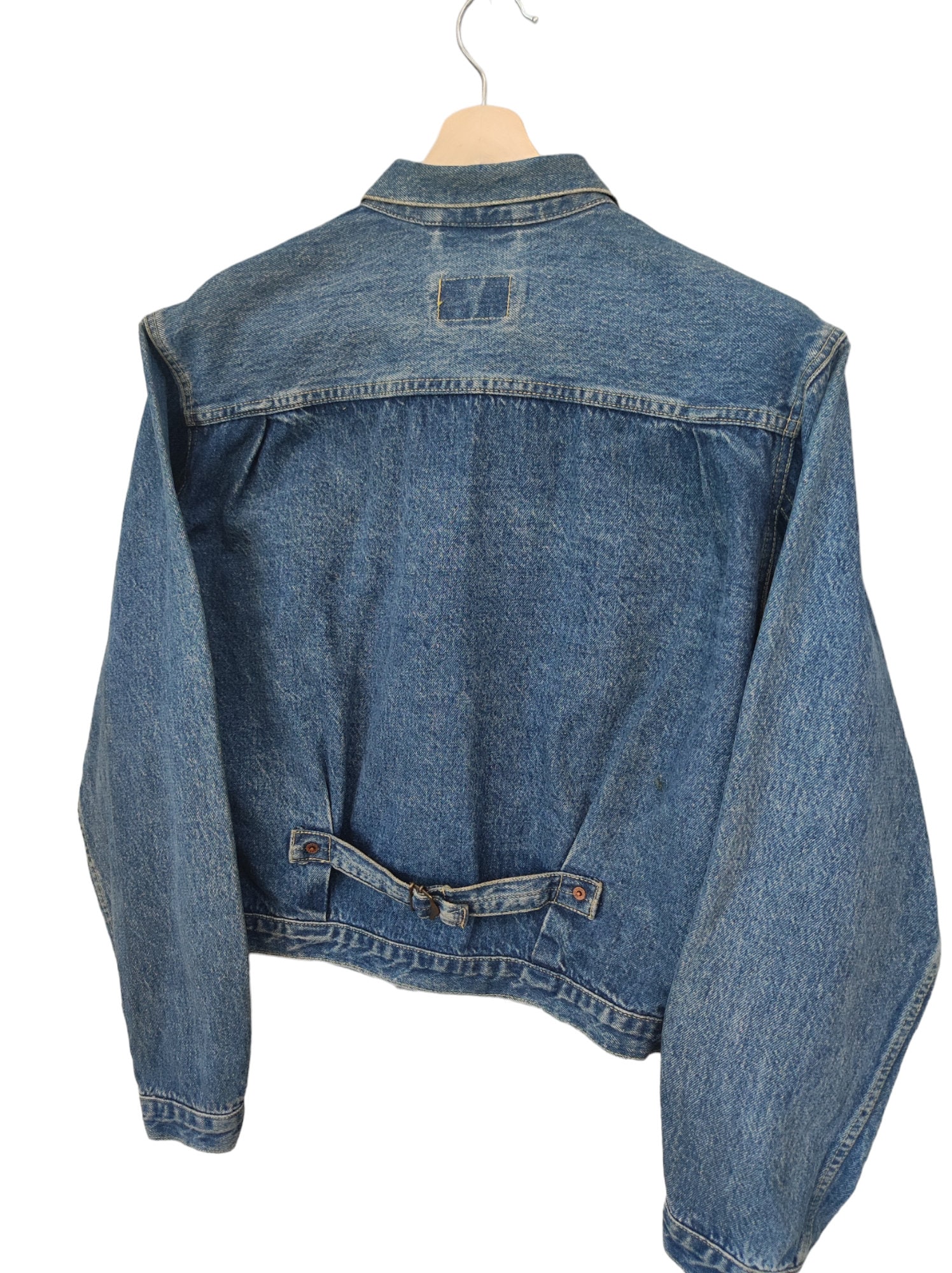 Euro Levi’s 70501 04 XL 90s Vintage Levis type 1 pleated chore jacket 70501 04 in dark