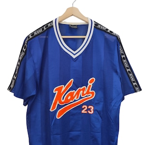 Vintage 1990s Karl Kani Sport Embroidered Logo Striped Baggy