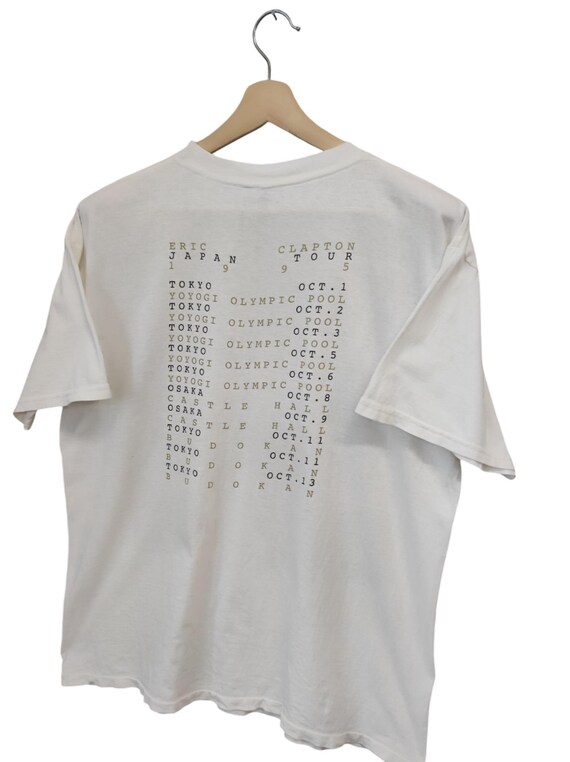 Vintage 1990 Eric Clapton Japan Tour Concert T Shirt Eric