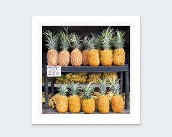 Pineapple Art Print - Pineapple Wall Art - Pineapple Art - Hawaii Pineapple Print - Hawaii Wall Art - Hilo Farmers Market - Hilo Hawaii