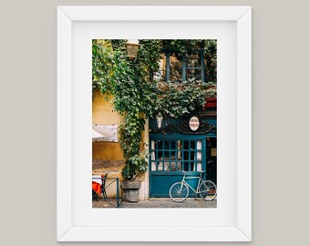 Italy Bicycle Print - Italy Travel Photo - Rome Wall Art - Rome Alley Photo - Italy Wall Art - Rome Cafe Print - Via Margutta