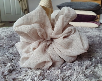 Eco Linen Shower Pouf