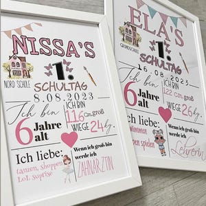 Milestone board for school enrollment, school enrollment board, ballerina, girl&#39;s school enrollment poster | Schoolchild | School enrollment gift | Gifts |