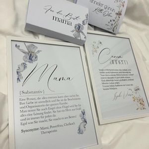 Mama Bild |Muttertag | Muttertagsgeschenk Geschenk zum Muttertag | Mama Poster | Definiton Mama| Geschenke | Schokobox | Annelergünü