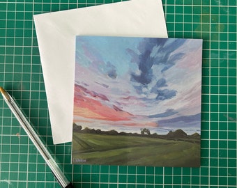 Landscape Greeting Card, Birthday, Blank Card