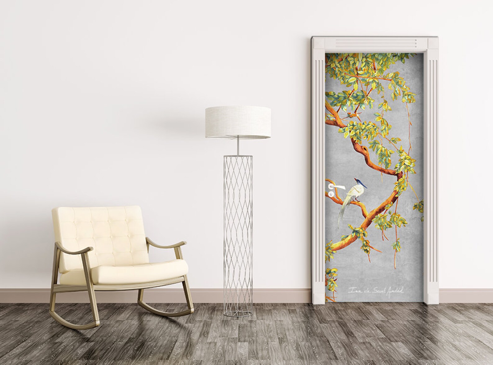 Decals for Doors HandPainted by an Artist Door Sticker Self Etsy