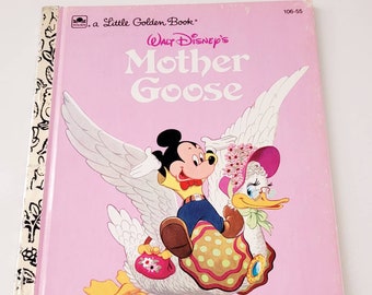 Walt Disney&#39;s Mother Goose A Little Golden Book Hardcover 106-55 Reprint Al Dempster