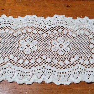 Vintage 13 Inch Cream Floral Doily
