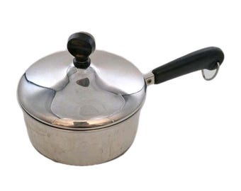 Vintage 1801 Revere Ware 1 Quart Saucepan With Lid