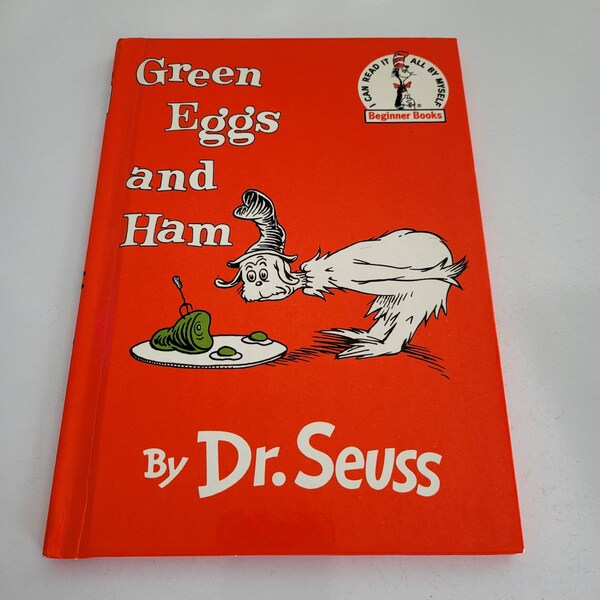 Vintage Green Eggs And Ham Hardcover Book Club Edition 1988 By Dr. Seuss