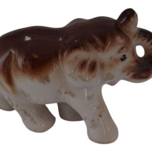 Vintage Miniature Ceramic Elephant