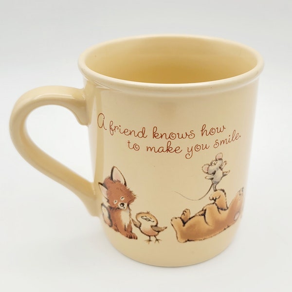 Vintage Hallmark Mug Mates Animal Friend 10 Ounce Mug Japan 1983