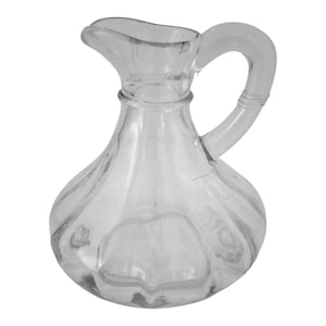 Vinagrera pequeña de vidrio transparente vintage Anchor Hocking sin tapón