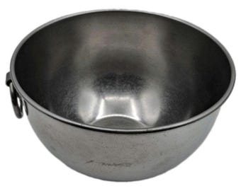 Vintage Revere Ware 1801 Edelstahl Metallschale Mit D-Ring 16,75 Zoll