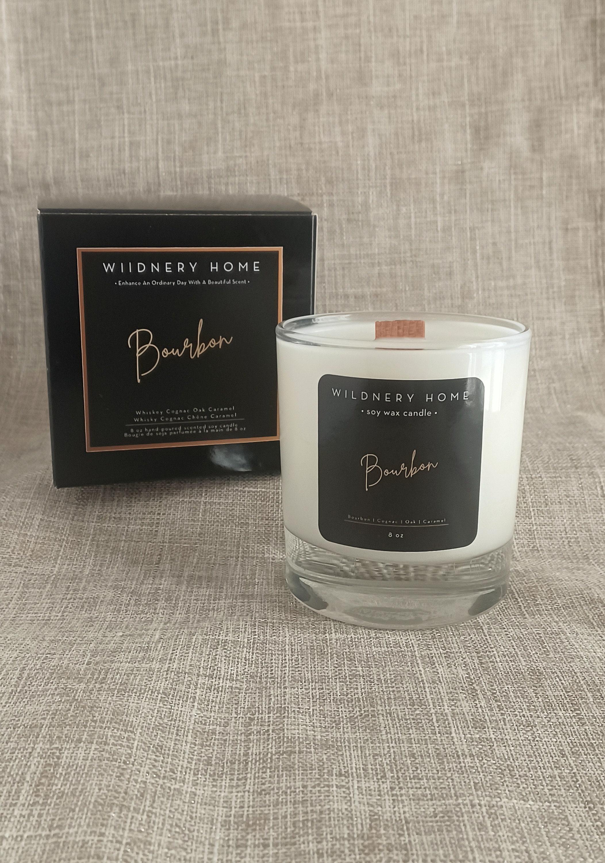 Bougie de Soja d'inspiration Bourbon | Une Bougie Qui Redonne Cadeaux Pour Les Amateurs Whisky Bougi