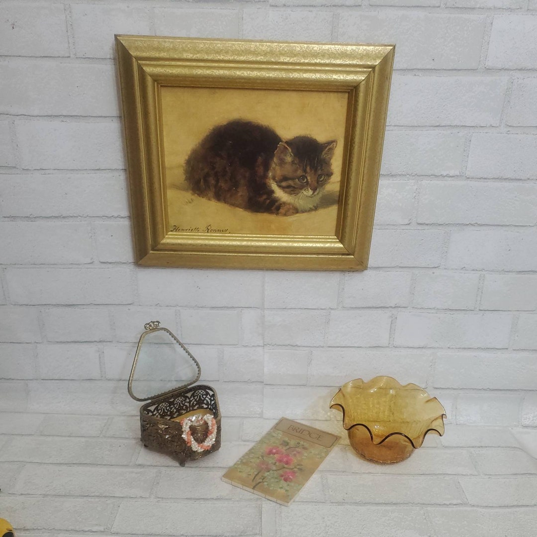 Henriette Ronner Amsterdam Artist Fine Art Print the Parsin's Kitten ...
