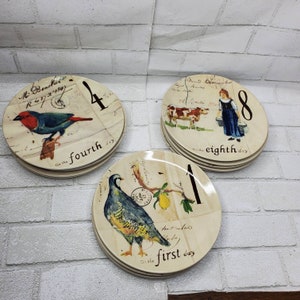 William sonoma 12 cheap days of christmas plates
