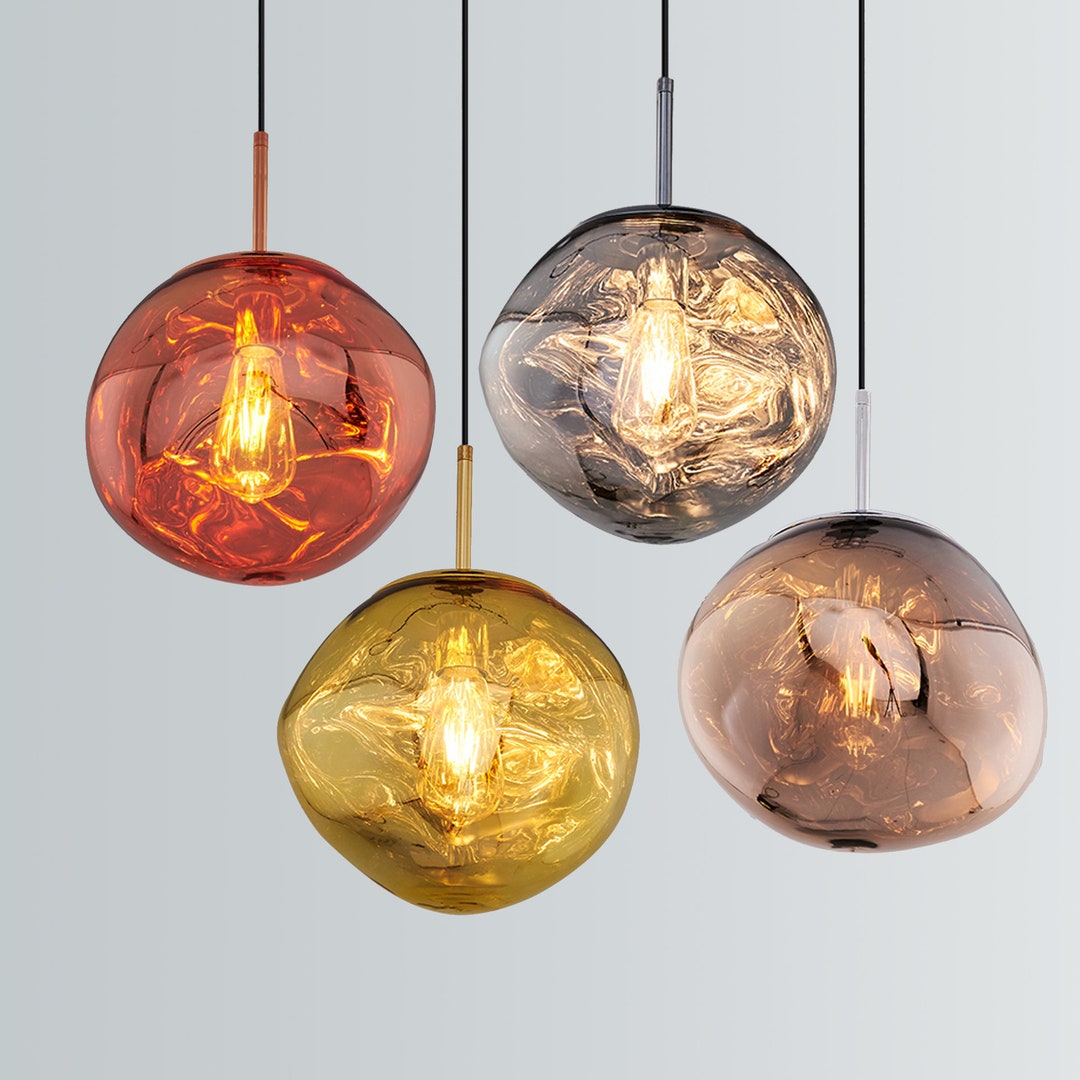11 UNIQUE LIGHTING Pendant Light Hanging Lamp Colored Etsy