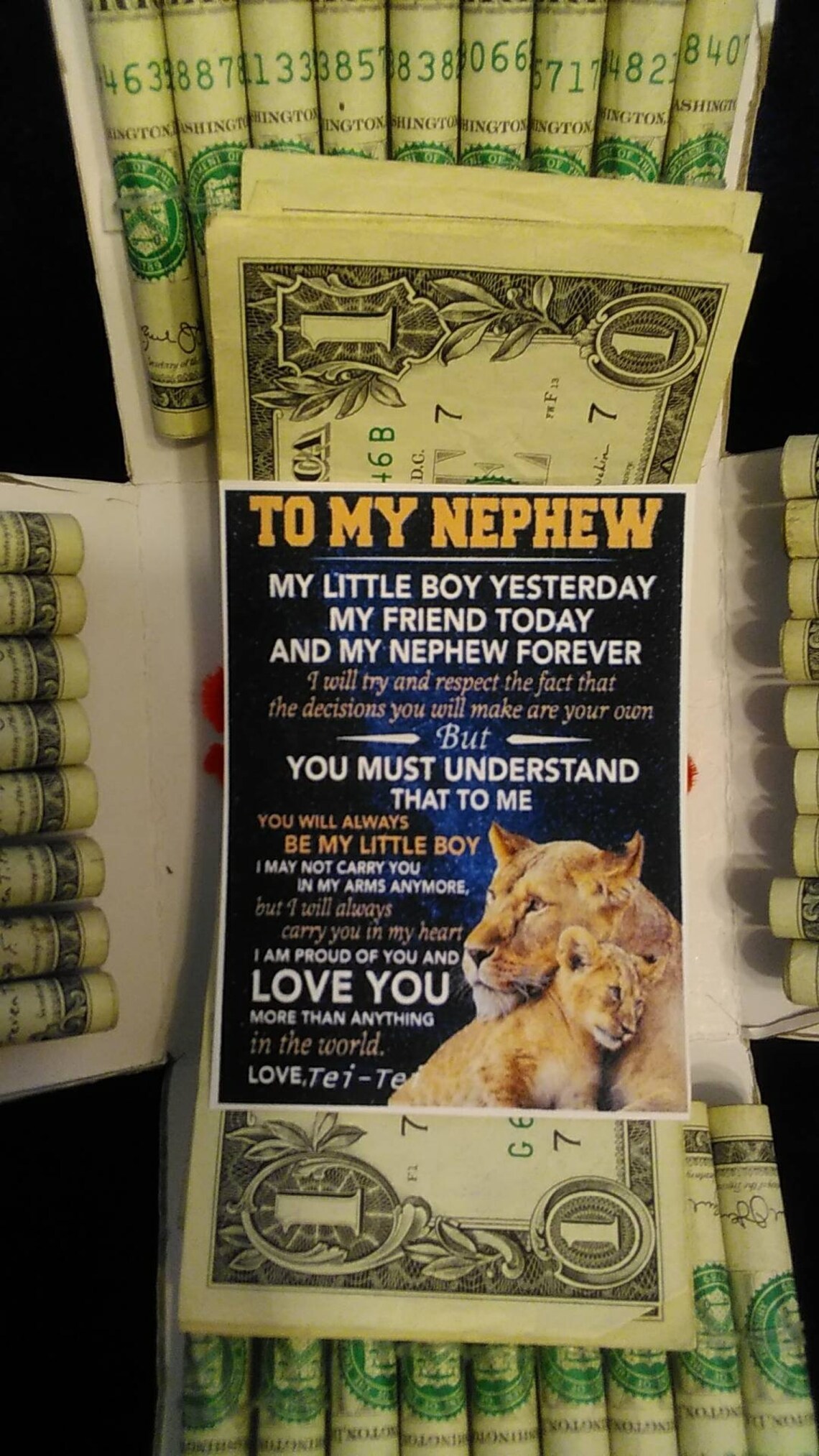 Personalized Cash/Money GIFT BOX customized Etsy